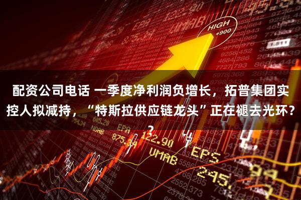 配资公司电话 一季度净利润负增长，拓普集团实控人拟减持，“特斯拉供应链龙头”正在褪去光环？